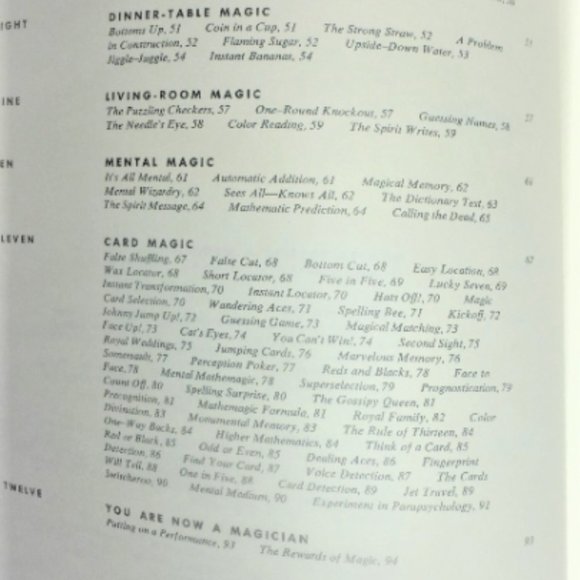 1963 1st Edi. Collier Quick Easy GUIDE to MAGIC Hal Vermes Magic Tricks Houdini - Picture 7 of 10